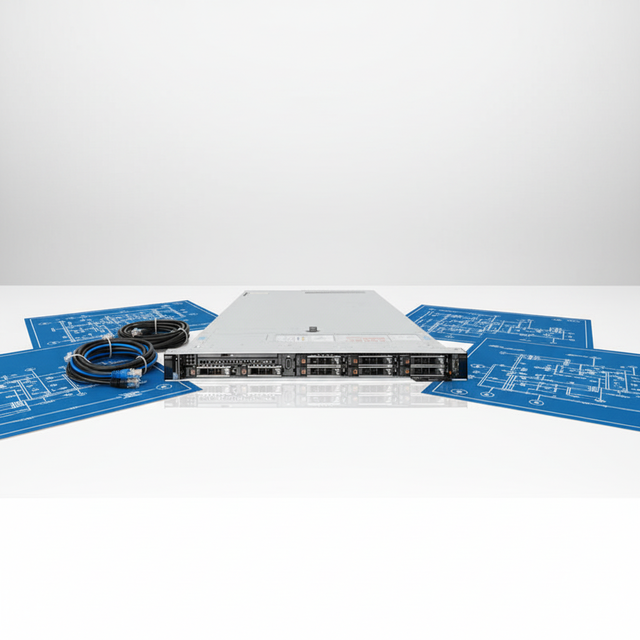 DELL Best-selling Second-hand Dell R640 High-performance 1U Rack-mounted Server 6-core Intel Xeon Intelligent 3204 CPU