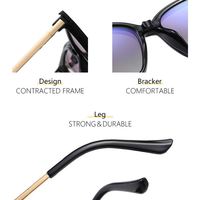 Lunettes de soleil à Clip pour femmes, monture en oeil de chat TR90 magnétique polarisée