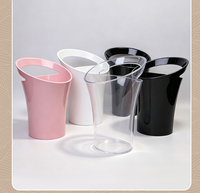 Ember Es Bir Plastik 3.2L dengan Logo Kustom, Model Diagonal Single Lift untuk Ember Bar, Tahan Jatuh, Ramah Lingkungan, Portabel untuk Pesta KTV