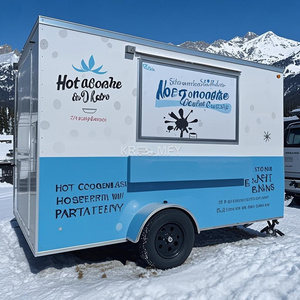 Camion de cuisine mobile 2025 Pizza BBQ Fast Traile Café Équipé avec DOT CE - Product Image 1