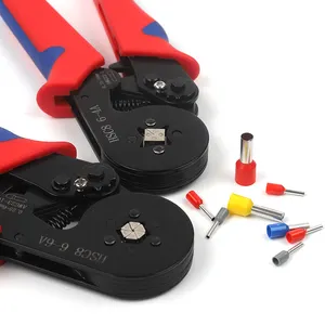 300/700 pièces bornes de sertissage tubulaires Kit d'outils électriques pince à sertir électricien auto-ajustable HSC8 6-4A 6-6A Plie Setr Set