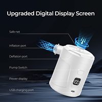 Pompe à air portable en plastique pour articles gonflables, batterie 5200 mAh, chargement Type-C, design ultra-mini, pompe de gonflage/dégonflage rechargeable