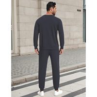 Pyjama en bambou pour homme, ensemble de survêtement personnalisé 2 pièces, tenue de détente à manches longues, vêtements pour hommes, vente en gros d'usine
