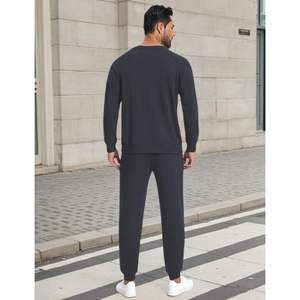 <b>Mens</b> Sweatsuit 2 Piece <b>Set</b> Long Sleeve Tracksuit Casual Jogging Sweat Suit Outfit Loungwear <b>Mens</b> Bamboo Clothing Wholesale - Product Image 4