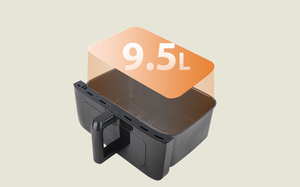 Freidora de Aire Digital de Doble Cesta 4L+4L, la Más Vendida, Sin Aceite, Ahorro de Energía, Diseño Cuadrado Moderno, Eléctrica, para Hoteles - Product Image 5