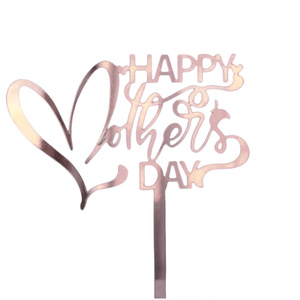 Nouveau Topper de <span class=keywords><strong>Gâteau</strong></span> Joyeuse Fête des Mères <span class=keywords><strong>Anniversaire</strong></span> Doré en Acrylique Haut de Gamme MOM Décoration de <span class=keywords><strong>Gâteau</strong></span> pour Fête Cadeaux Fête des Mères Décoration de Dessert - Product Image 5