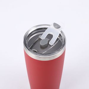 แก้วน้ำเก็บความร้อนสุญญากาศ ขนาด 20 ออนซ์ ผนังสองชั้น สแตนเลส 304 เคลือบสีฝุ่น พร้อมฝาปิดแบบเลื่อนแม่เหล็ก - Product Image 5