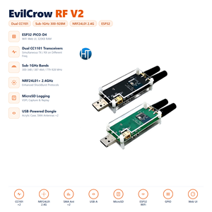 Transceptor RF V2 HT Evil Crow, Herramienta de Prueba de Seguridad Multifrecuencia, Placa de Desarrollo, Transmisor RX/TX de 2.4GHz de Alta Potencia - Product Image 2