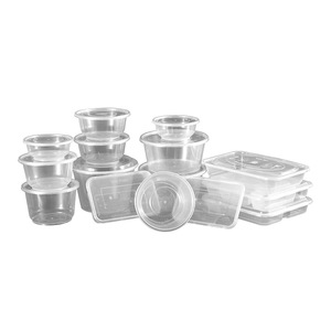 Disposable <b>Plastic</b> Square Takeout <b>Box</b> 500ml With Lid For Fast Food <b>Lunch</b> Storage - Product Image 3