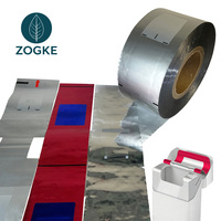 Papier d'emballage pour cigarettes métallisé ZOGKE VMPET, haute brillance, enduit de PE, imperméable, recyclable, matériau d'emballage hydratant en rouleau