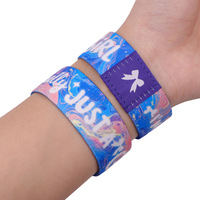 Bracelet personnalisé imprimé RFID NFC avec verset biblique, bracelet religieux en tissu élastique, bracelet RFID pour événement, bracelet de poignet pour événement