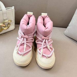 Botas de Esquí de Invierno de Alta Calidad con Diseño de Cordones y Forro Cálido, Botas de Nieve - Product Image 3