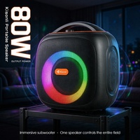 Haut-parleur portable d'extérieur avec connexion sans fil et éclairage RGB