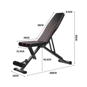Banc de musculation pliable multifonctionnel et réglable pour presse à haltères et entraînement complet du corps – Vente en gros - Product Image 5