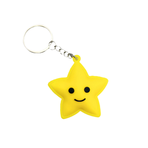 Porte-clés en PVC de la série Creative Sky, soleil, étoiles, lune, nuages, arc-en-ciel, pour poupée, cadeau de couple, porte-clés en silicone caoutchouc - Product Image 4