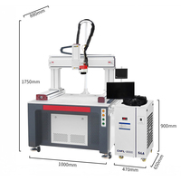 Machine de nettoyage laser automatique à impulsions 5 axes CNC 200W pour le nettoyage des circuits imprimés électroniques