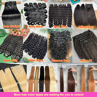 Extensions capillaires bouclées noires africaines 12A en gros, 22 pouces, à clipser, invisibles en PU, double épaisseur