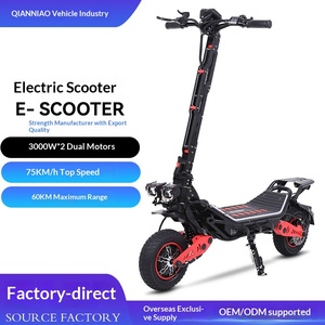 Patinete Eléctrico Plegable de Aluminio con Doble Motor, de Largo Alcance, para Adultos, Velocidad de 75 km/h, Diseño Plegable, Fácil de Transportar - Product Image 4