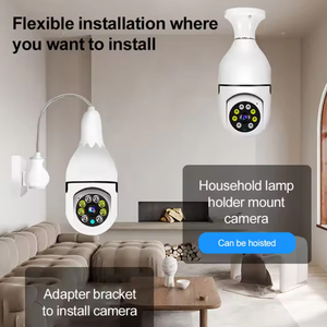 E27 Bóng đèn máy ảnh wifi 1080p 360 độ PTZ IP Ngoài Trời hai chiều thẻ nhớ giọng nói Fisheye máy ảnh không có hệ thống dây điện yêu cầu vật nuôi máy ảnh - Product Image 6