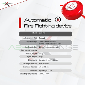 Extintor automático ultracompacto y económico de proveedor francés con versatilidad excepcional para armarios eléctricos - Product Image 6