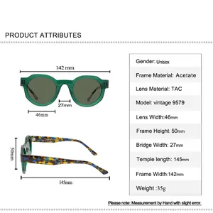 Нисовые солнцезащитные очки в стиле ретро Матовые солнцезащитные очки в полной оправе с ацетатной матовой поляризацией мужские классические зеленые очки