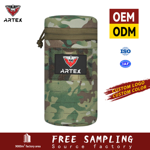 Pochette pour bouteille d'eau camouflage Molle, double fermeture éclair, porte-bouteille d'hydratation, support tactique en nylon pour la randonnée, le camping, les voyages - Product Image 1