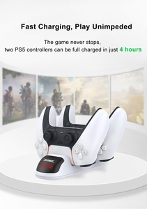 Ancreu PS5 TP5-0506 kolu lokomotif çifte şarj makinesi PS5 kablosuz kolu şarj P5 base çift şarj led göstergesi - Product Image 3