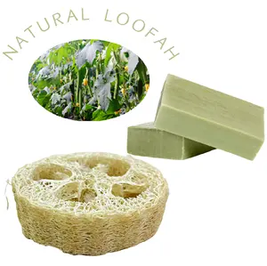 Natural Loofah Slices Soap Waterproof And Breathable Loofah Sponge Luffa Soap Holder