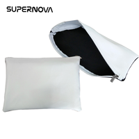 Articles vierges personnalisables pour sublimation : Trousse à crayons en polyester et en toile avec fermeture éclair pour filles, enfants et écoliers