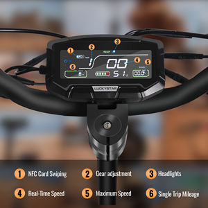 Alta Qualidade Urbana 55-65KM Max Range E Scooters Tela <span class=keywords><strong>Digital</strong></span> 1000W Motor 48V 21AH Primavera Suspensão Bateria Scooters Elétricos - Product Image 6