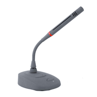Microphone à condensateur professionnel filaire à col de cygne, alimentation fantôme 48V, avec câble de 5m pour podium et discours