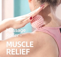 Rouleau de massage en PVC rigide à picots de 6 cm pour la relaxation musculaire et la récupération de tout le corps – Pilates, Yoga, Fascia – Pour tous les genres
