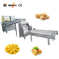 Machine automatique de fabrication de rouleaux d'œufs commerciaux, machine à pâte, ligne de production de pâtisserie, machine à faire des rouleaux de printemps, prix