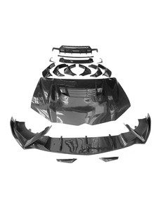 Kit carrosserie en fibre de carbone style V ZNDR pour Urus – Nouveau kit auto-adhésif comprenant lèvre avant, jupes latérales, diffuseur, spoiler et pare-chocs - Product Image 6