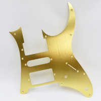 Protector de Guitarra Eléctrica de Aleación de Aluminio Oxidado Lacado Cepillado 7V IB, Placa Protectora Decorativa Antirrayas de 1.5MM, Accesorios