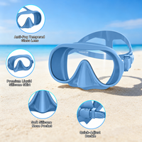 Ensemble de plongée en apnée familial, masque de plongée à lentille unique en verre trempé, anti-fuite, écologique, équipement de pêche sous-marine professionnel pour adultes