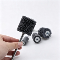 Brosse abrasive en carbure de silicium de qualité industrielle OEM, diamètre 3 pouces, grain de précision, outil de débavurage et de polissage des surfaces métalliques