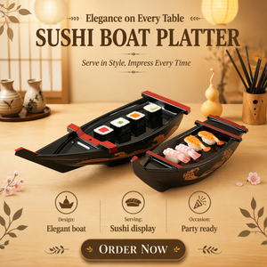 <span class=keywords><strong>Plateau</strong></span> de service transparent pour sushis, style japonais, en plastique transparent, pour restaurant, <span class=keywords><strong>plateau</strong></span> de présentation alimentaire, design moderne, vente en gros - Product Image 1