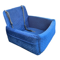 Siège rehausseur pour animaux de compagnie de voiture, amovible, chaud, confortable, imperméable, avec ceinture de sécurité, design robuste, pour les voyages des chats et des chiens