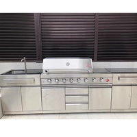 Armoires de cuisine extérieure en acier inoxydable Balom pour Green Egg Australia
