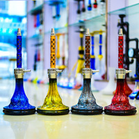 Nouveautés : Chicha en aluminium haut de gamme avec finition laquée moderne, accessoires complets, 4 couleurs disponibles