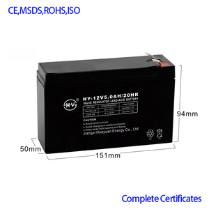 ระบบเก็บแบตเตอรี่ตะกั่วกรดแบบซีล5.0AH <span class=keywords><strong>12V</strong></span> แบตเตอรี่<span class=keywords><strong>12V</strong></span> ชาร์จได้ - Product Image 2