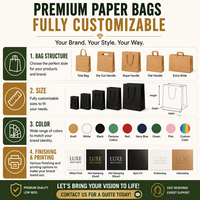 Sacs en papier personnalisés pour vêtements et chaussures, sacs en papier imprimés avec votre logo, sacs en papier pour le shopping, sacs cadeaux pour les petites entreprises