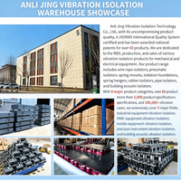 Supports d'isolation des vibrations rotatifs en acier et caoutchouc pour équipements, série ALJ-33CF, amortisseur pour compresseur et générateur