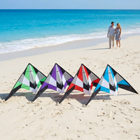 SUNEYE SEF07 Cerf-volant de freestyle à double ligne durable de 1,8 m en polyester pour sports de plage et d'extérieur pour adultes
