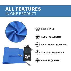 Logo personnalisé promotionnel 100% polyester Gym Fitness Yoga Sports de plein air serviette avec sac - Product Image 5