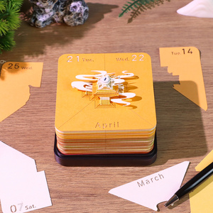 3D Memo Pad Calendário personalizado Mountain Building Sticky Note Paper Carving Notepad Escola Papelaria Item Presente de aniversário para crianças - Product Image 2