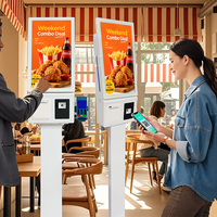 Kiosque à écran tactile RK3568 2+32G de 21,5 pouces pour terminal de paiement et commande, écran de service automatique pour les restaurants de restauration rapide