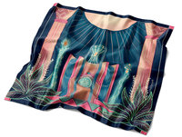Toile de Tarot Personnalisée, Tapis d'Altar et de Divination, Nappe de Rituel pour les Lectures