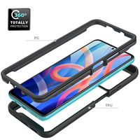 Casing Ponsel Redmi Note11 2 Dalam 1, Casing Ponsel Mode Baru Akrilik dengan PC Penutup Bingkai Depan